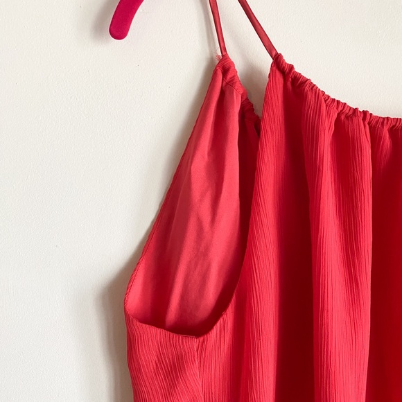 Banana Republic Ruffle Halter Top, Salmon color, Size M - Picture 3 of 7